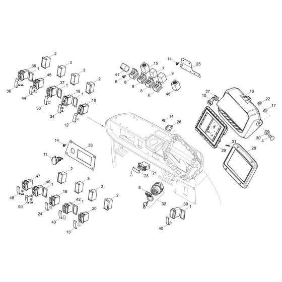 Instrument Panel for Wacker DW90-3