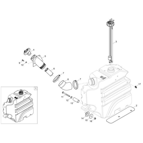 Fuel Tank Assembly for DW90-3
