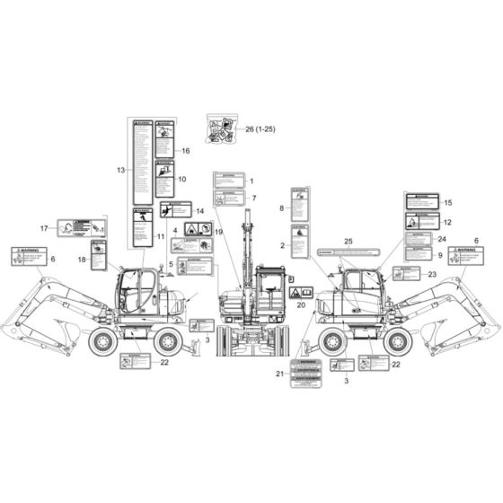 Wacker EW100 Decals