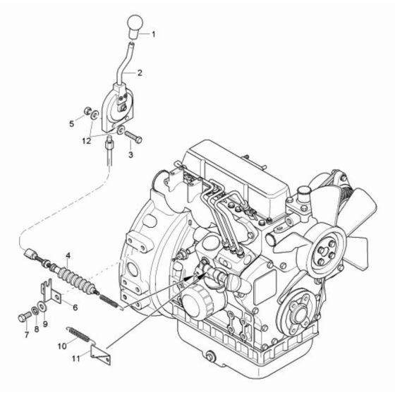 Speed Actuator for Wacker TD15