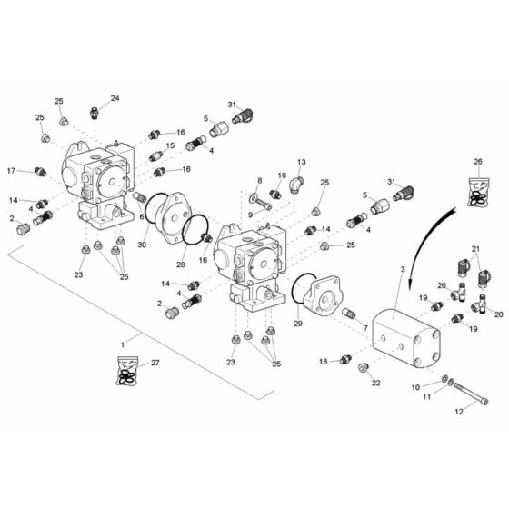 Pump Unit Assembly for Wacker