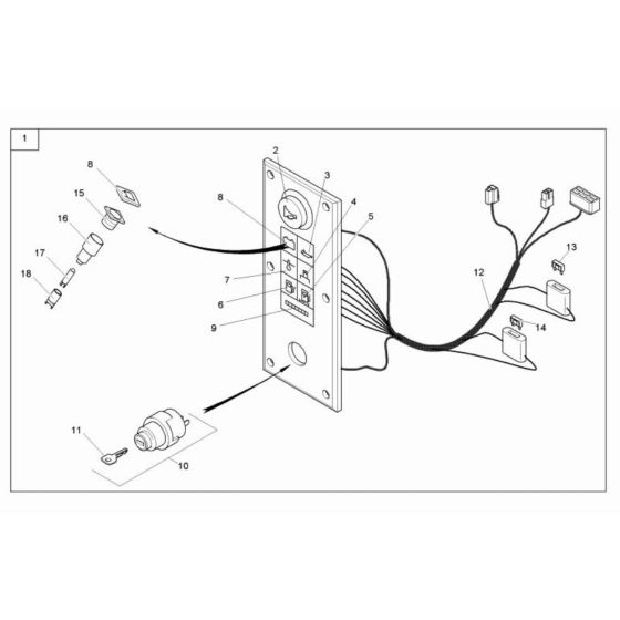 Instrument Panel for Wacker TD15-3S