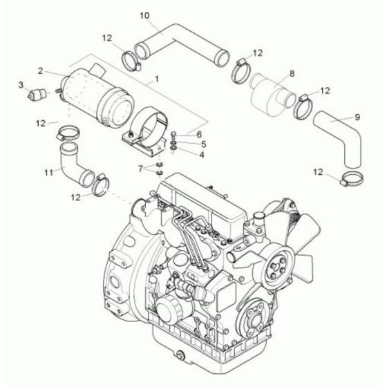 Air Cleaner for Wacker TD15