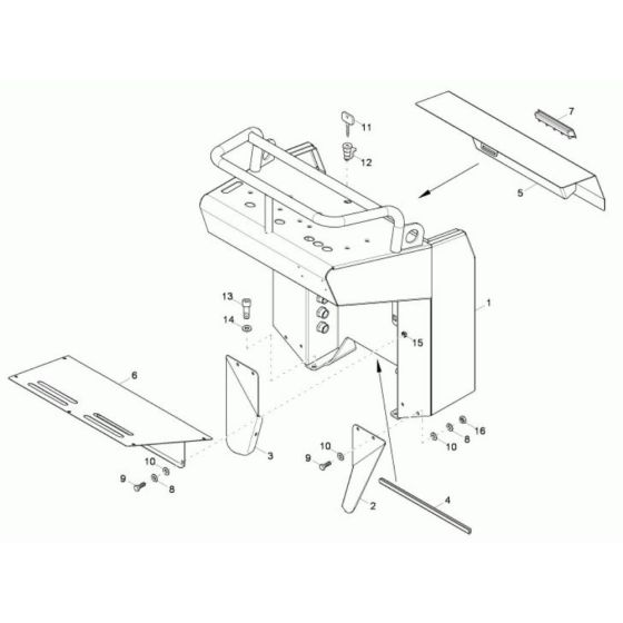Pilot Stand Assembly - Wacker TD9