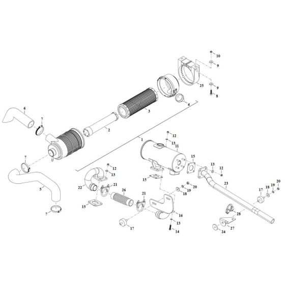 Exhaust Assembly for TH412