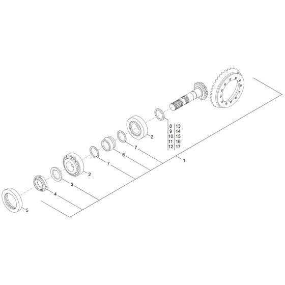 Drive Assembly for Wacker TH522