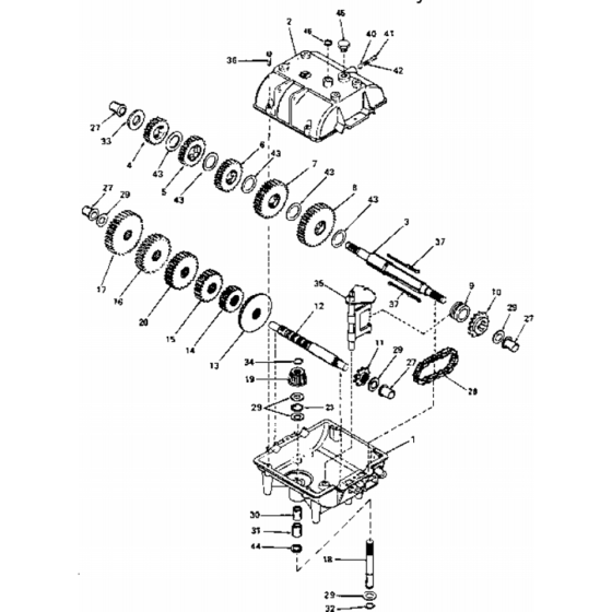 Transmission Assembly for WG3613P