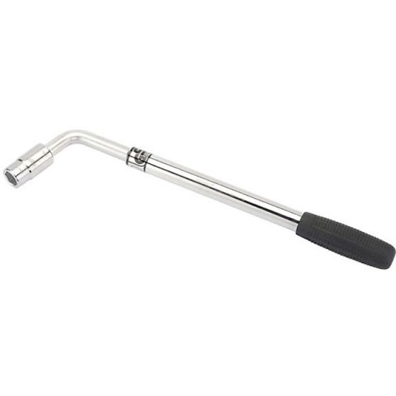 Extendable Wheel Wrench 355mm-530mm with 2 Reversible Sockets for Automotive Use