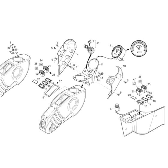 Instrument Panel for Wacker 28Z3