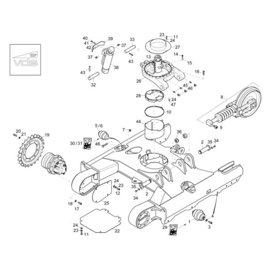 Tracklaying Gear Assembly