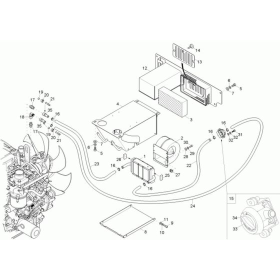 Heating Assembly for Neuson 38Z3