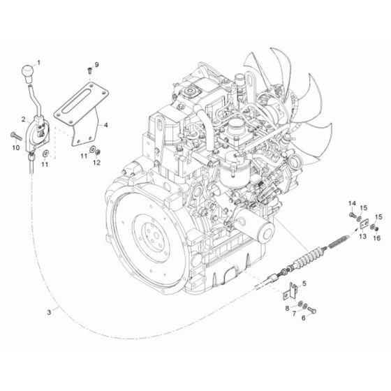 Speed Actuator for Neuson 38Z3