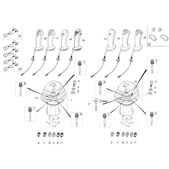 Joystick Assembly for Wacker 6503