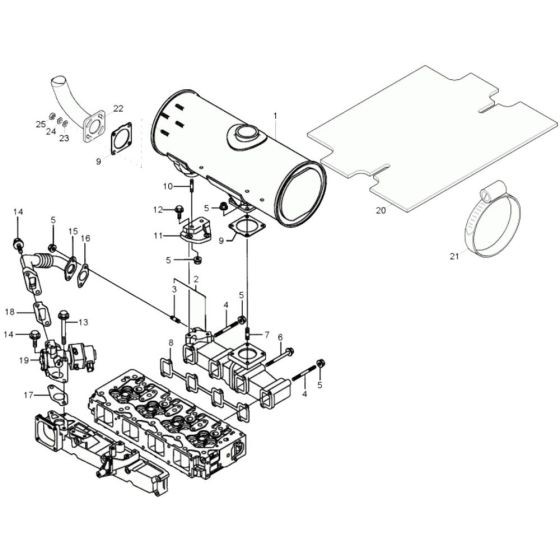 Exhaust Assembly for Wacker 6503