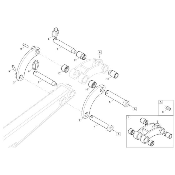 Support Assembly for Wacker 803-2