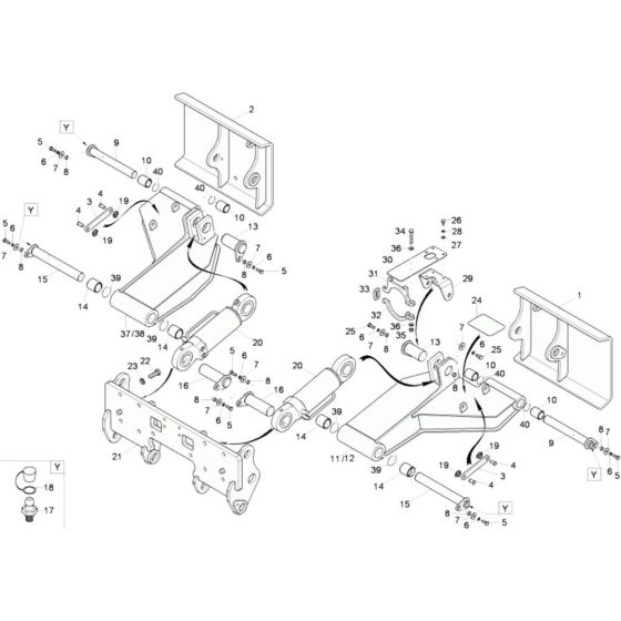 Stabiliser Assembly for Wacker 9503
