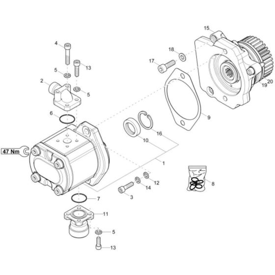 Gear Pump for Wacker ET145