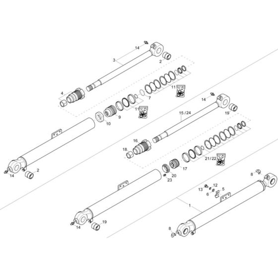 Dipper Arm Cylinder for ET18