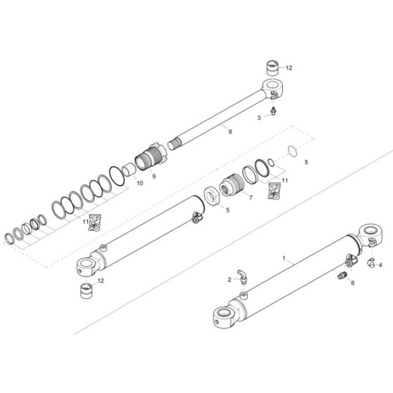 Boom Offset Cylinder for ET18