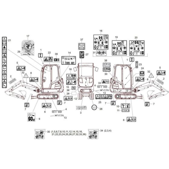 Wacker ET18 Decals