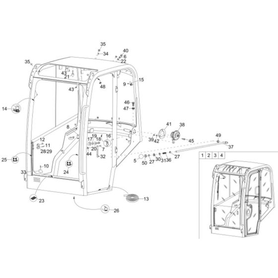 Cabin Frame for Wacker ET20
