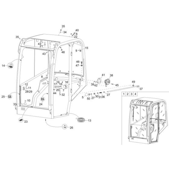 Cabin Frame for Wacker ET24