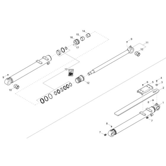 Dipper Arm Cylinder