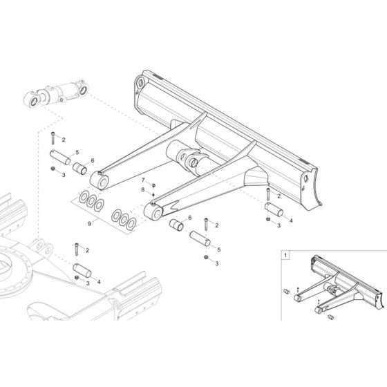 Dozer Blade Assembly for ET58