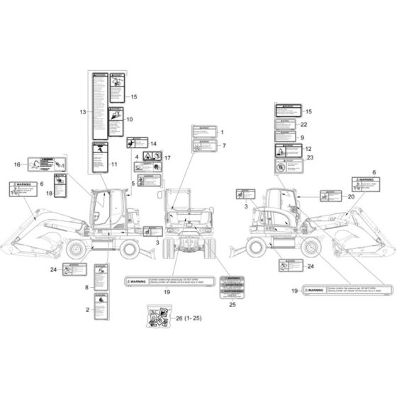 Wacker EW65 Decals