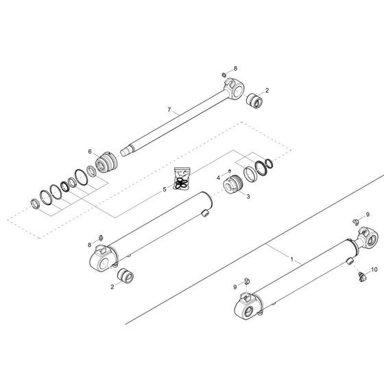 Dipper Arm Cylinder for EZ17