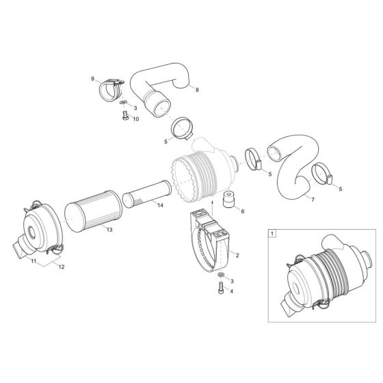 Air Cleaner for Wacker EZ17-2