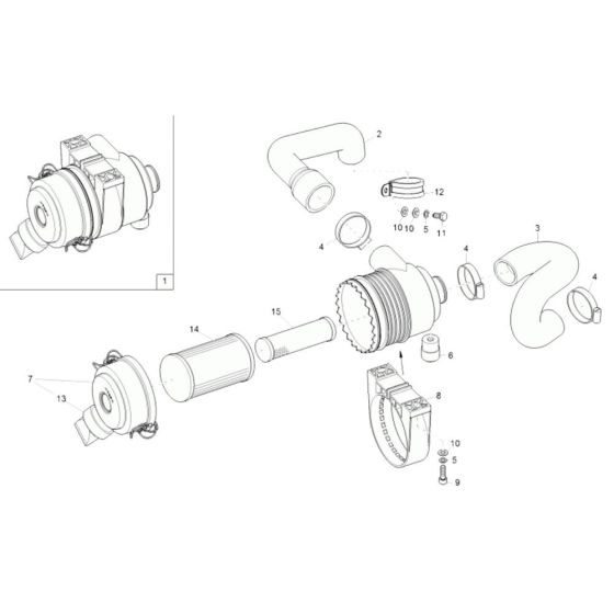 Air Cleaner Assembly for EZ17