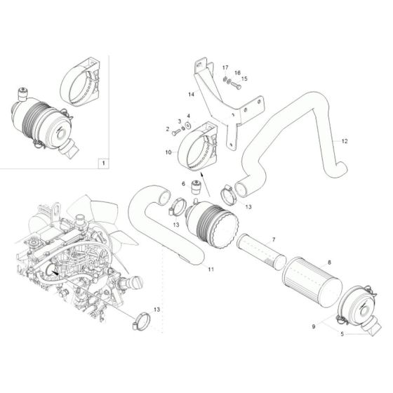 Air Cleaner Assembly for EZ26