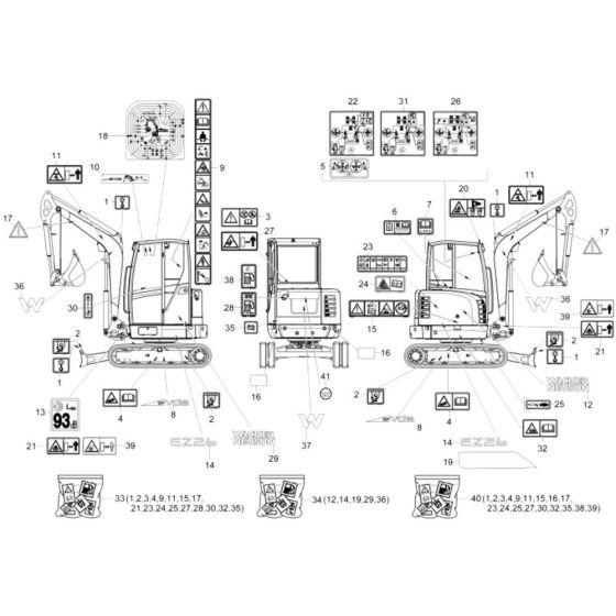Wacker EZ26 Decals