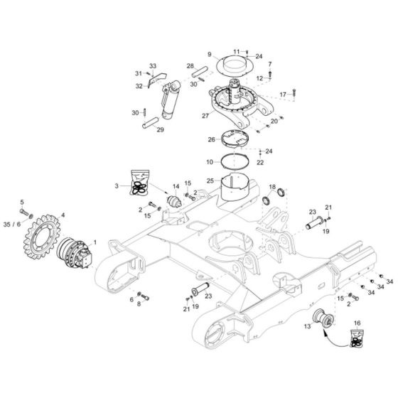 Undercarriage Assembly Wacker EZ36