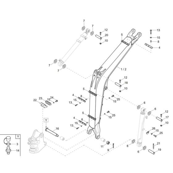 Lift Arm Assembly for EZ36