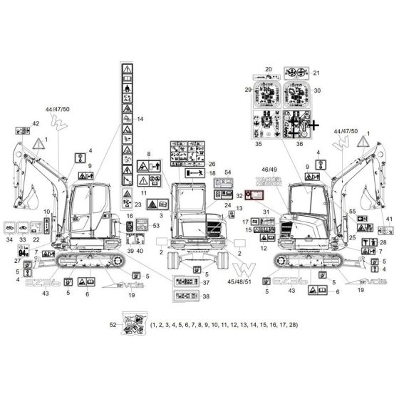 Wacker EZ36 Decals