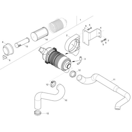 Air Cleaner Assembly for EZ38
