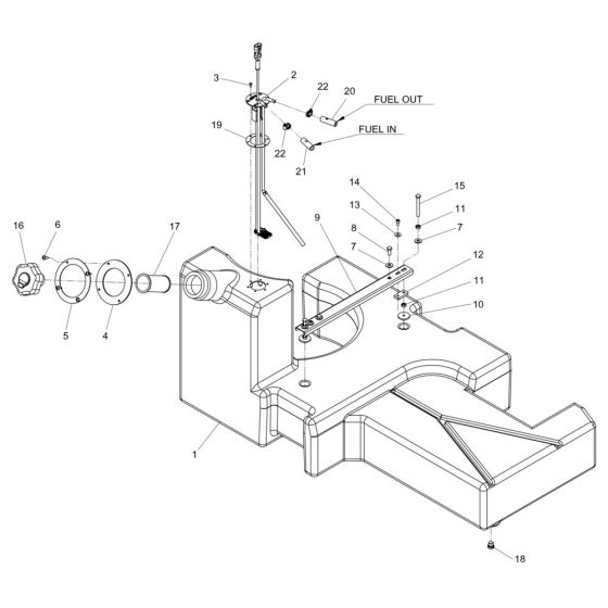 Fuel Tank Assembly for LTN4Y