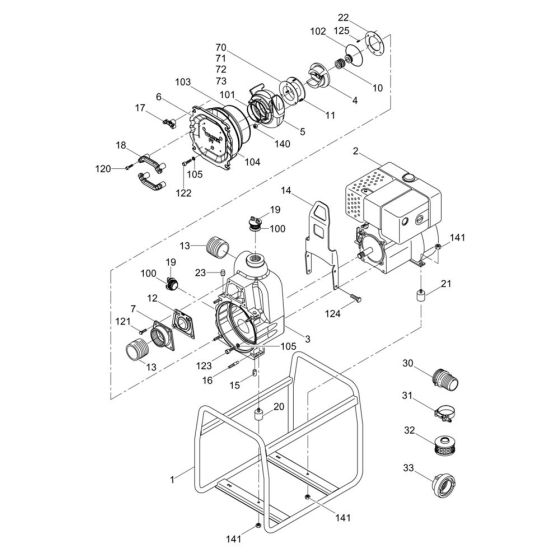 Pump Assembly for Wacker PT2H