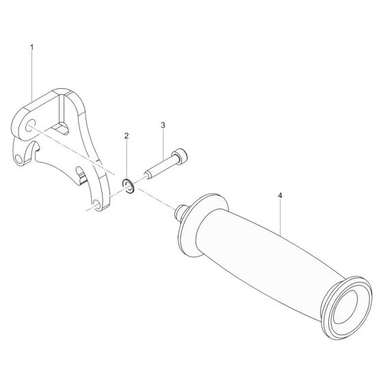 Handle Assembly for Wacker RCP-12/230