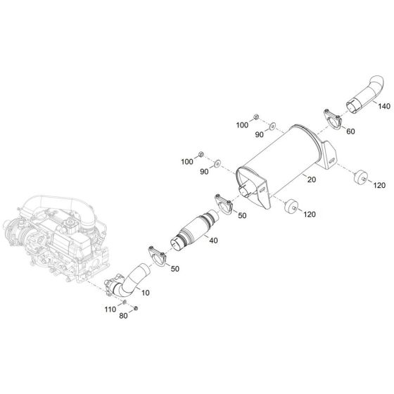 Exhaust Assembly for TH412