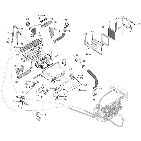 Heating Assembly for Wacker TH627