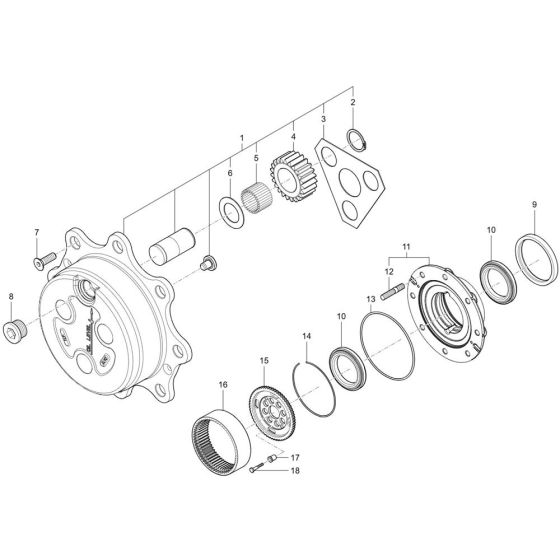 Wheel Hub Assembly for TH627