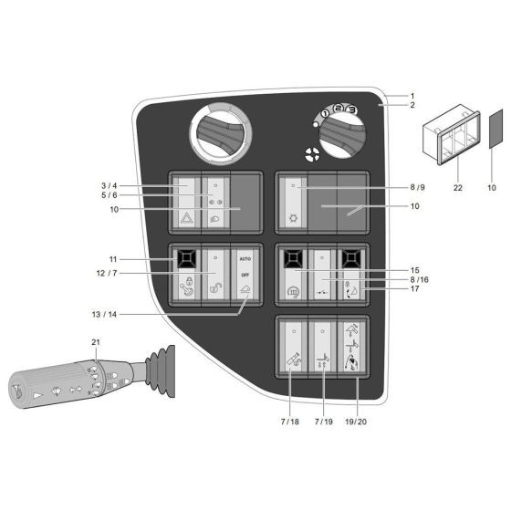 Instrument Panel for Wacker TH730