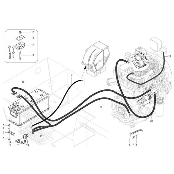Battery Assembly for Wacker TH730