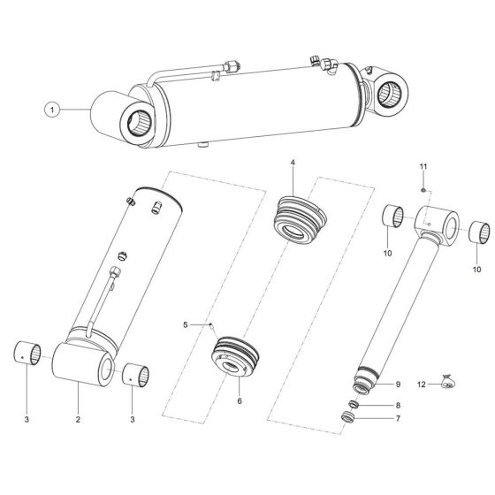 Tilt Ram Assembly for TH730