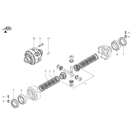 Front Differential for Wacker TH730