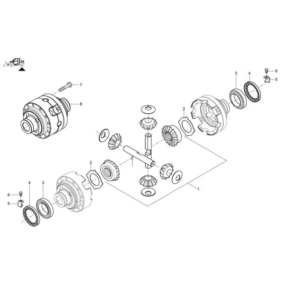 Differential for Wacker TH730