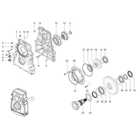Gearbox Assembly for TH730